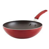 10.5-Inch Cook + Create Nonstick Open Stir Fry Red