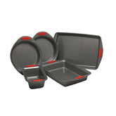 5-Piece Nonstick Bakeware Set Red