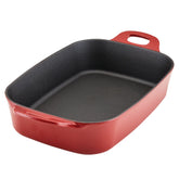 9-Inch x 13-Inch NITRO Cast Iron Roasting Pan Red