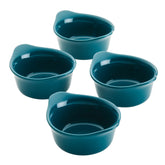4-Piece 3.7-Oz. Ceramic Dippers Teal