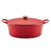 6.5-Quart NITRO Cast Iron Dutch Oven Red