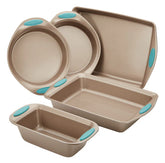 5-Piece Nonstick Bakeware Set Agave Blue