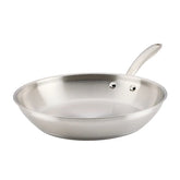 12.5-Inch Stainless Steel Frying Pan Stainless Steel
