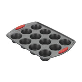 12-Cup Nonstick Cupcake & Muffin Pan Red