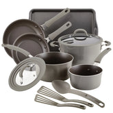 Cook + Create Nonstick Cookware Sets 11-Piece Gray