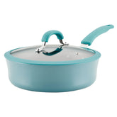 3-Quart Cook + Create Nonstick Sauté Pan with Lid Agave Blue