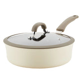 3-Quart Cook + Create Nonstick Sauté Pan with Lid Almond