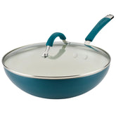 Cucina Ceramic Nonstick Stir Fry Pan Marine Blue