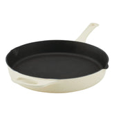 12-Inch NITRO Cast Iron Skillet Almond