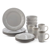 16-Piece Dinnerware Set Sea Salt Gray