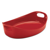 4.5-Quart Oval Baker Red