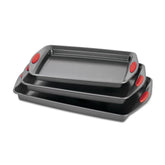 3-Piece Nonstick Sheet Pan Set Red