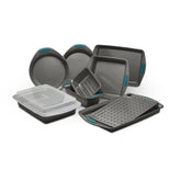 10-Piece Nonstick Bakeware Set Marine Blue