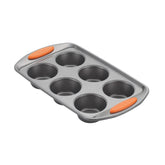 6-Cup Nonstick Muffin Pan Orange