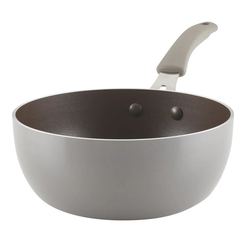 3-Quart Cook + Create Nonstick Saucier Pan Gray