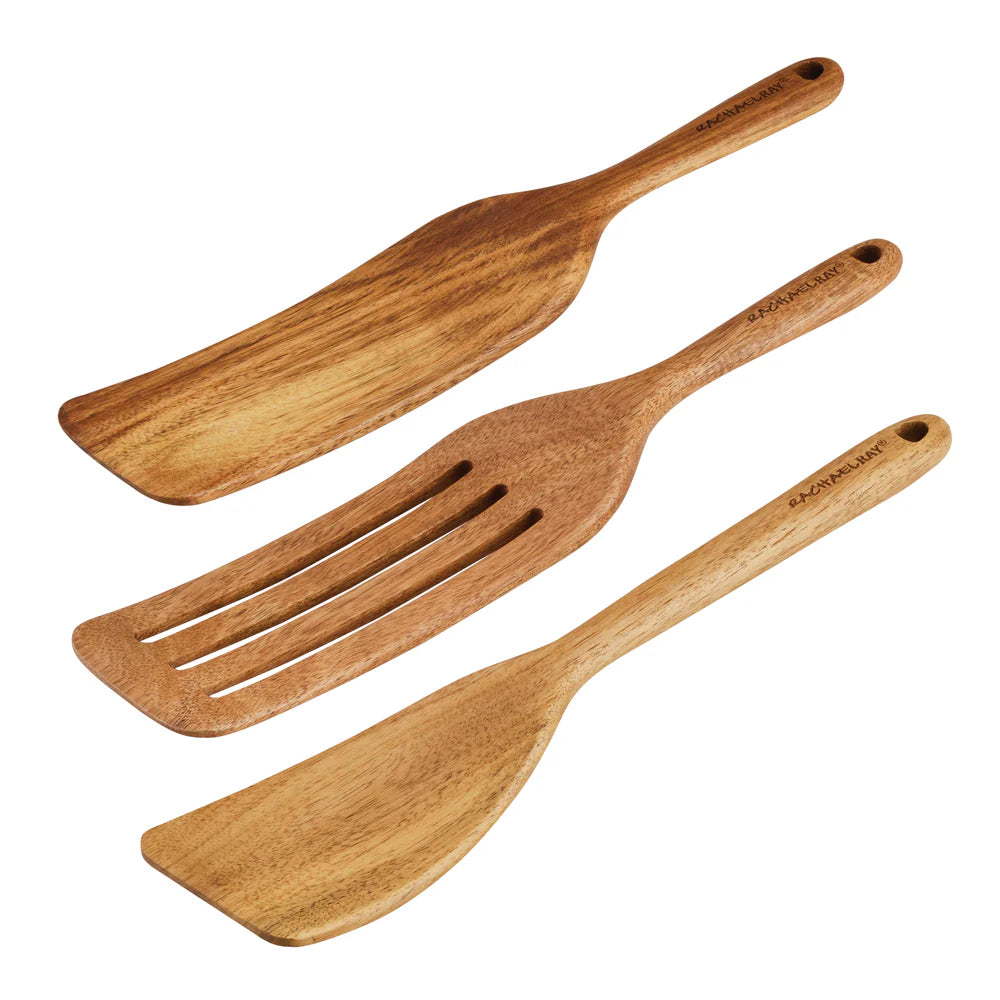 Acacia Wood Tool Sets 3-Piece Set Wood