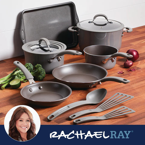 Cook + Create Nonstick Cookware Sets 11-Piece Gray