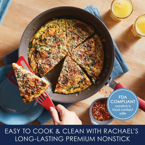 Cook + Create Nonstick Frying Pans 12.5-Inch Red