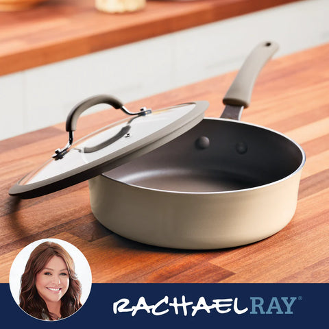 3-Quart Cook + Create Nonstick Sauté Pan with Lid Almond