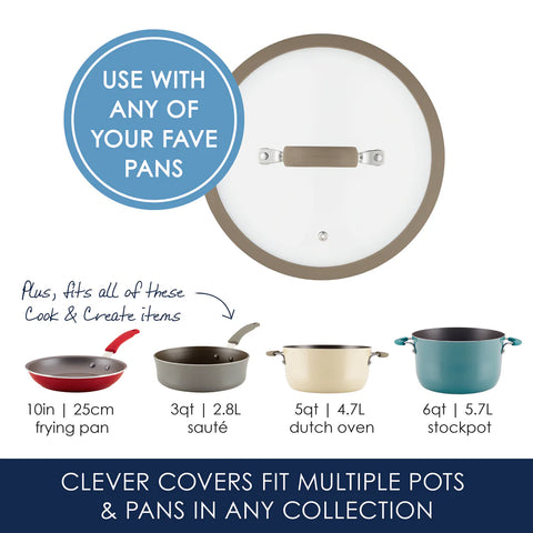 10-Inch Silicone-Rimmed Lid