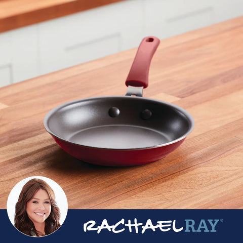 Cook + Create Nonstick Frying Pans 8.5-Inch Red