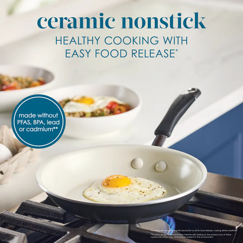 Cucina Ceramic Nonstick Frying Pan Peppercorn 8.5"