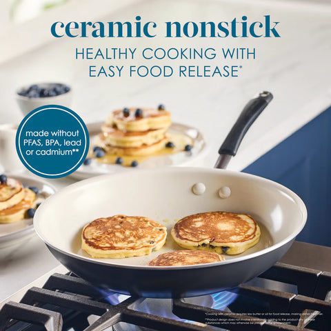 Cucina Ceramic Nonstick Frying Pan Peppercorn 12.5"