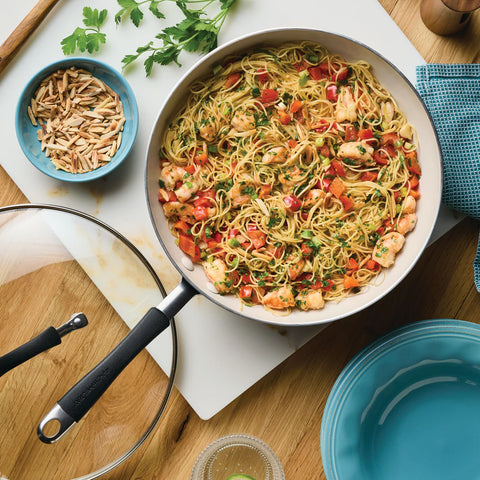 Cucina Ceramic Nonstick Stir Fry Pan Peppercorn