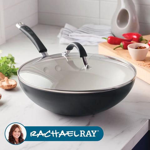 Cucina Ceramic Nonstick Stir Fry Pan Peppercorn