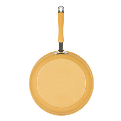 10-Piece Cucina Ceramic Nonstick Cookware Set Turmeric Yellow