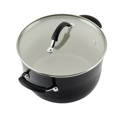 13-Piece Cucina Ceramic Nonstick Cookware Set Peppercorn