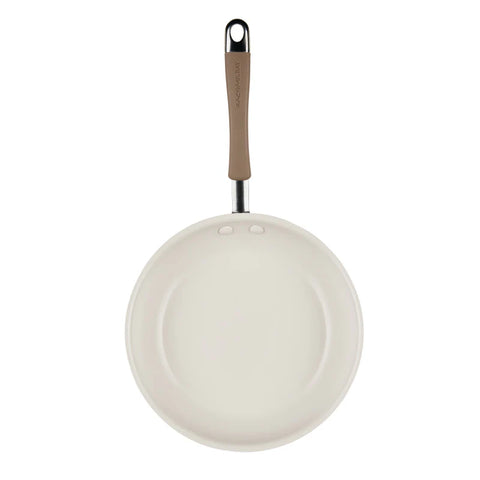 8-Piece Cucina Ceramic Nonstick Cookware Set Hazelnut