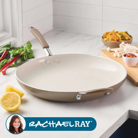 Cucina Ceramic Nonstick Frying Pan Hazelnut 14"