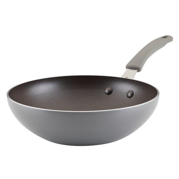 10.5-Inch Cook + Create Nonstick Open Stir Fry Gray