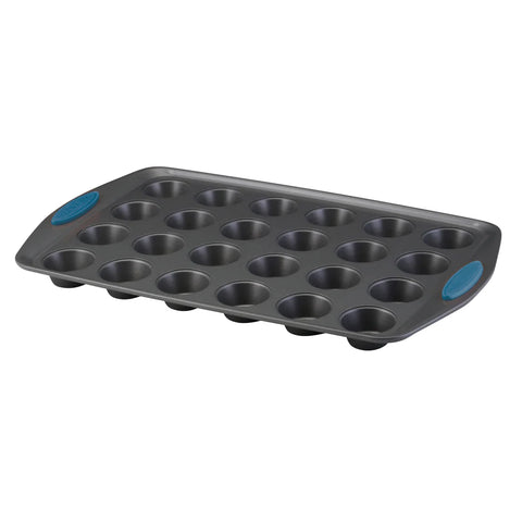 24-Cup Nonstick Mini Muffin Pan Marine Blue