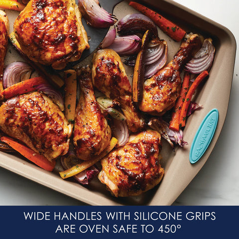 4-Piece Nonstick Bakeware Set Agave Blue