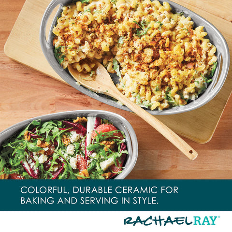 1.25-Qt & 2.25-Qt. Oval Baker Set Sea Salt Gray