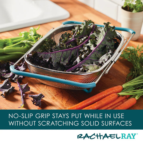 4.5 Quart Over-the-Sink Colander Agave Blue