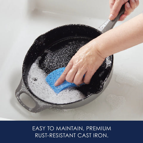 10-Inch NITRO Cast Iron Skillet Gray