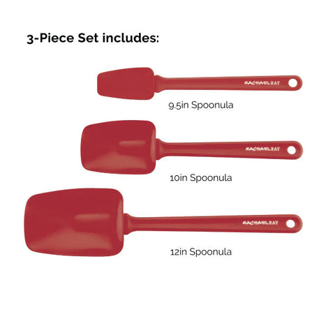 3-Piece Spoonula Set Red