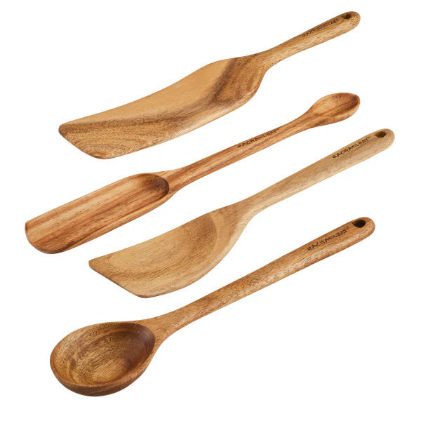 Acacia Wood Tool Sets 4-Piece Set Wood