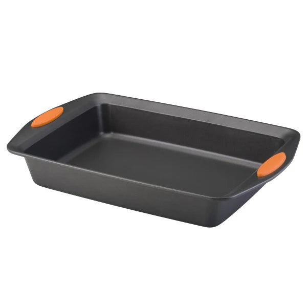 9-Inch x 13-Inch Nonstick Rectangle Roasting & Cake Pan Orange
