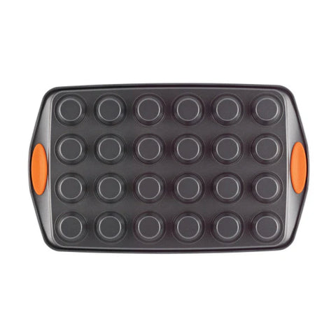 24-Cup Nonstick Mini Muffin Pan Orange
