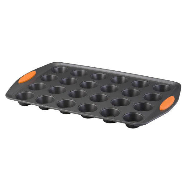 24-Cup Nonstick Mini Muffin Pan Orange