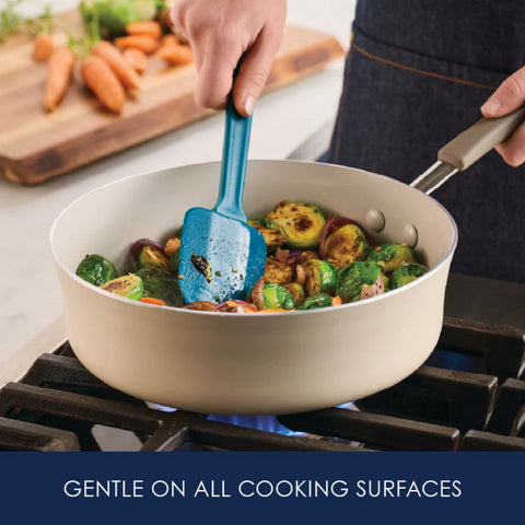 4-Piece Recycled Plastic* Spatula Set Marine Blue