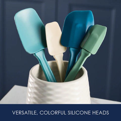 4-Piece Recycled Plastic* Spatula Set Marine Blue