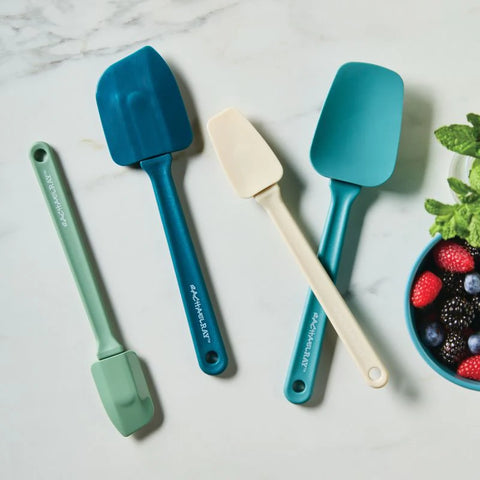 4-Piece Recycled Plastic* Spatula Set Marine Blue