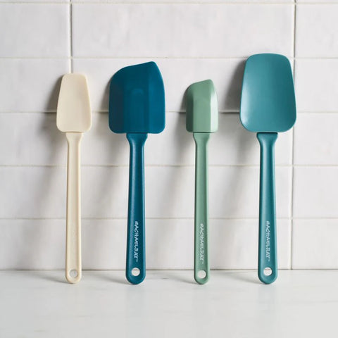 4-Piece Recycled Plastic* Spatula Set Marine Blue