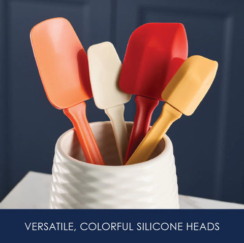 4-Piece Recycled Plastic* Spatula Set Red