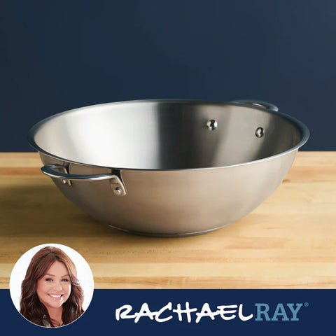 14-Inch Stainless Steel Induction Wok Stainless Steel